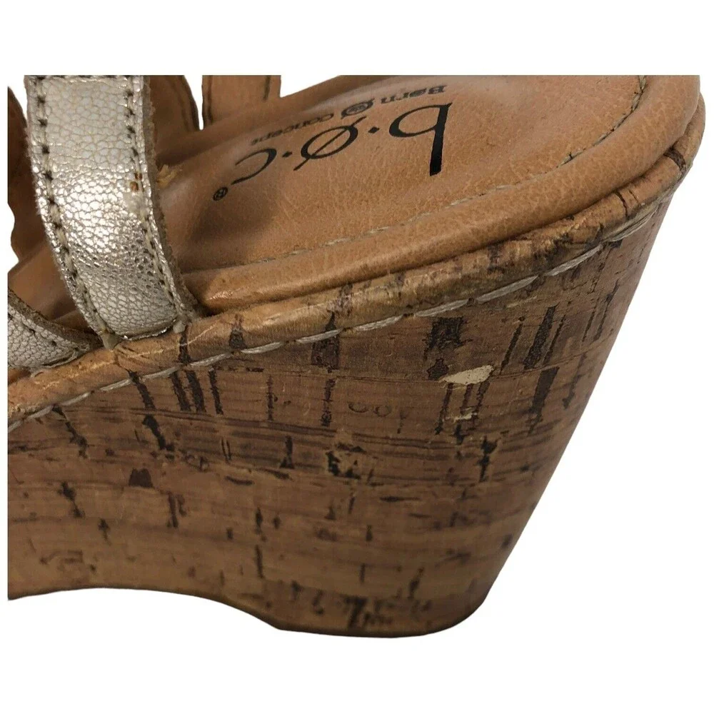 BORN Wynda Womens Sandals Leather Gold Size 9 M Ankle‎ Strap